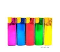 Dongyi 2023 Offre Spéciale Briquet électronique en plastique à coque métallique coupe-vent grande taille 259 modèle