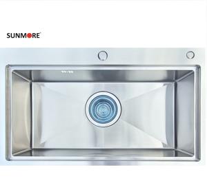 Évier de cuisine en acier inoxydable 304, cuve simple profonde, insonorisé, anti-condensation, directement du Vietnam, vente en gros - Product Image 2