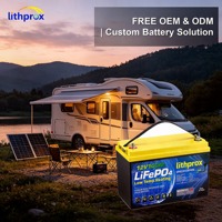 Batterie Lithium LiFePO4 12V 100AH à Décharge Profonde Grade A pour VR avec BMS Intelligent CAN Bus, Prise Anderson, 6000+ Cycles, CE RoHS IP67, OEM ODM