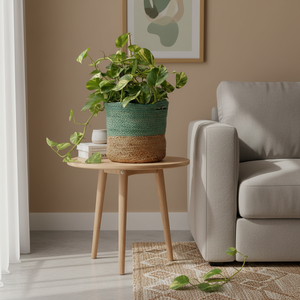 Cesta de Almacenamiento Multiusos de Yute y Algodón Ecológica de Estilo Moderno DIVTIK DECOR con Forma Circular - Product Image 2
