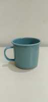 Taza de Camping de Hierro Esmaltado de 350 ml, Ligera, con Tapa Aislante al Vacío, para Café, con 6 Horas de Rendimiento Térmico, Diseño Moderno