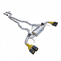 Échappement Catback Valvetronic pour BMW X3 X4 G01 G02 M40i 2020-2024 B58, système d'échappement avec silencieux et embouts en carbone quadruples