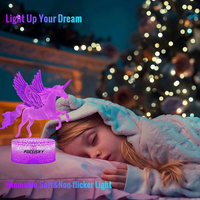 Base de lampe LED 3D RGB 7 couleurs circulaire personnalisée, recharge USB, texture bois craquelé noir et blanc, acrylique, décoration intérieure
