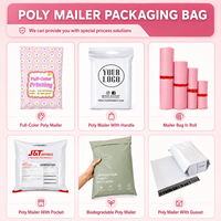 Sacs de shopping en plastique personnalisés avec logo imprimé, emballages en plastique pour vêtements, sacs en plastique découpés à la forme, sacs en plastique imperméables avec poignée