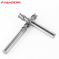 Ensemble de fraises carrées en carbure de tungstène HANDERK HRC45 à 4 cannelures pour routeurs CNC, ODM/OEM disponible