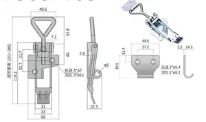 Werkseitig Stahl-Schnellverschluss-Kipp klemm clip 4001 4002 4003 Halten des Metallverriegelungs-Handwerkzeugs zum Schweißen