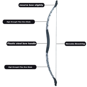 25lbs da rắn <span class=keywords><strong>recurve</strong></span> <span class=keywords><strong>Bow</strong></span> trong Black & White cho người mới bắt đầu bắn cung đào tạo & săn bắn ngoài trời với <span class=keywords><strong>Bow</strong></span> chuỗi - Product Image 2