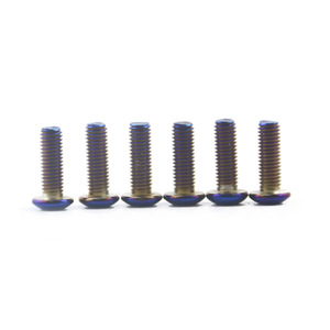 Auso-Racing Blued Steering Wheel <b>Screws</b> Universal Iron <b>Flat</b> Head Round Head For Car Modifications Racing Style - Product Image 5