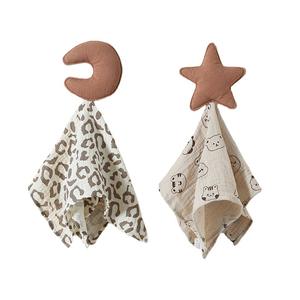 لعبة قمر ونجمة مهدئة لحديثي الولادة وبطانية مفارش سرير قابلة للمضغ مفارش سرير للأطفال والنوم - Product Image 5