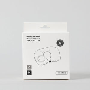 Almohada de Viaje Inflable Redonda Moderna y Simple, Bolsa de Almacenamiento de Poliéster de Color Sólido, Estuche Compacto para Uso Portátil - Product Image 5