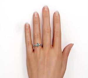 1.45 Carat <b>Moss</b> <b>Agate</b> Luxury Engagement <b>Ring</b> 925 Sterling Silver Prong Setting Marquise Cut Double Shank Third Party Certified - Product Image 2