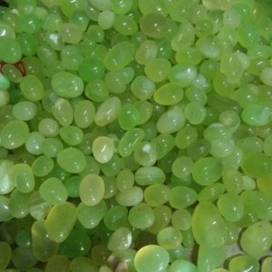 High Glossy Agate Onyx Pebbles Green Olive Brownish-Green Polished Tumbled Stones Feng Shui Interior Home Decoration Bulk - Product Image 1