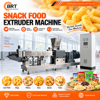 Machine de fabrication de snacks soufflés 150-300 kg/h, ligne de production extrudeuse bivis pour boules de céréales, anneaux et snacks de céréales soufflés