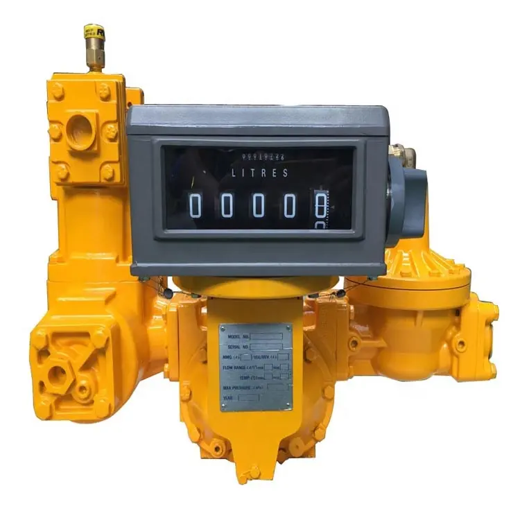 wholesale big flow rate fast speed 2" LPG positive displacement flow meter LC meter with bypass valve