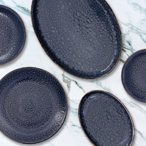 Plats ovales Moon Blue Fountain 34x24 cm - Product Image 3