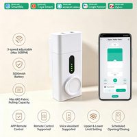 Moteur de rideau intelligent Tuya Zigbee à 3 vitesses réglables avec télécommande pour l'automatisation du salon