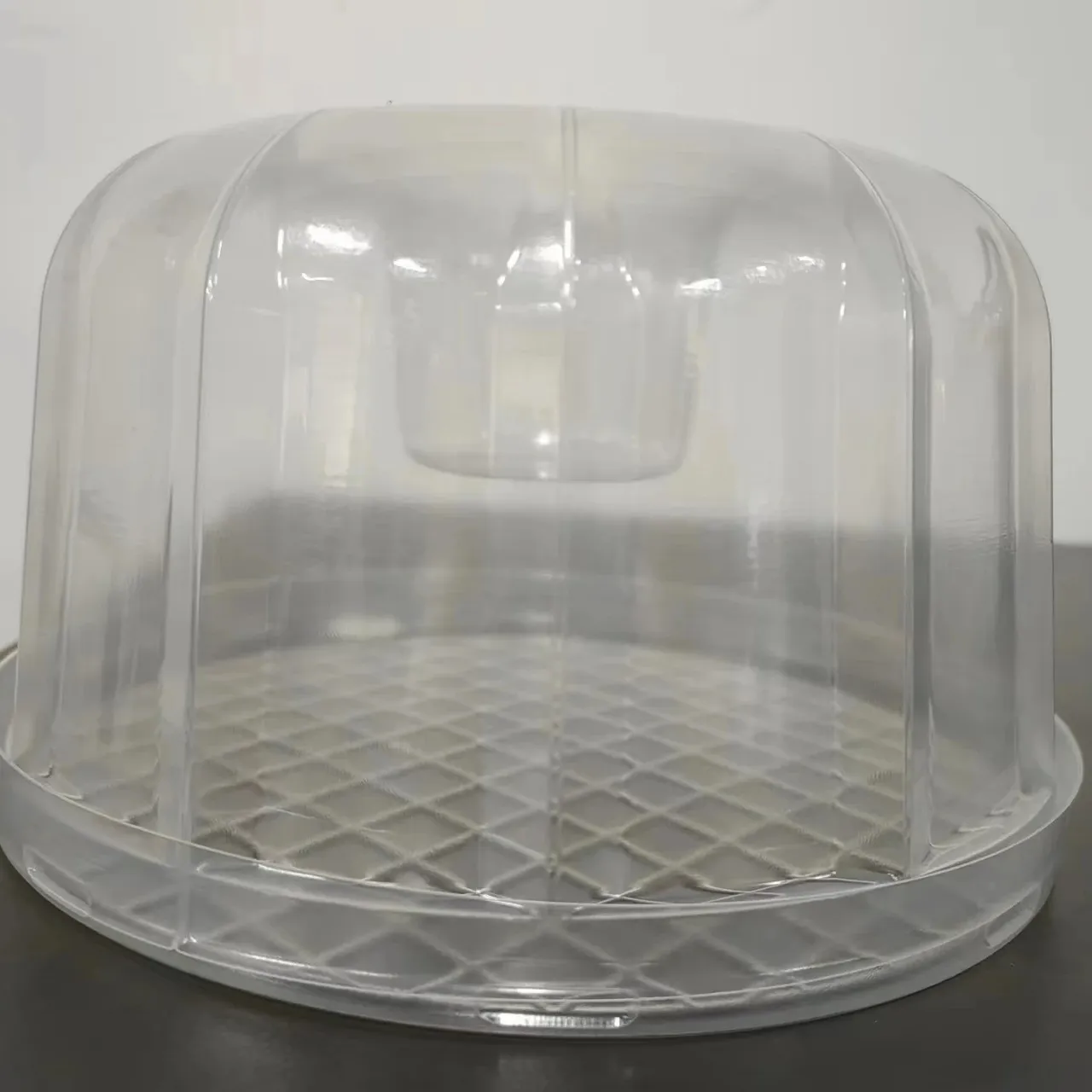 Personalizado descartável plástico transparente recipiente para bolo queijo fatia cupcake formando recipiente embalagem