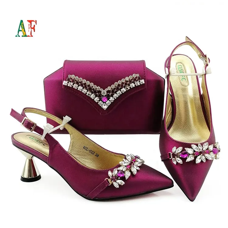 african baed shoe and bag matching sets on sale fashion party dress set of shoe and bag