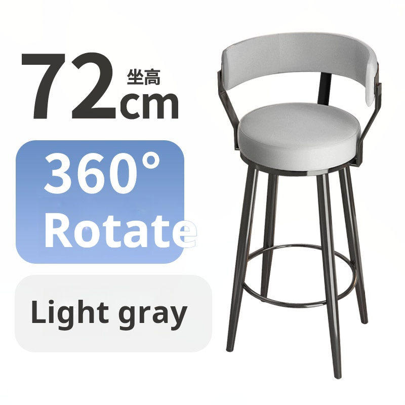 Hauteur assise 72 de haute qualité gris 360 degrés rota