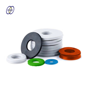 Rondella di gomma rotonda rotonda grigiosa modellata su misura in Silicone - Product Image 1