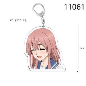 LLavero de plástico acrílico con purpurina de resina transparente de anime de dibujos animados Kawaii con logotipo promocional personalizado a granel para niña - Product Image 6