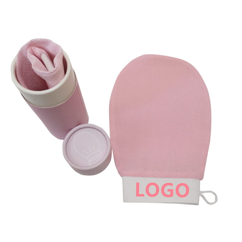 Шелковая отшелушивающая варежка для ухода за кожей лица отшелушивающая варежка для лица отшелушивающая Перчатка Упаковочная коробка с логотипом на заказ