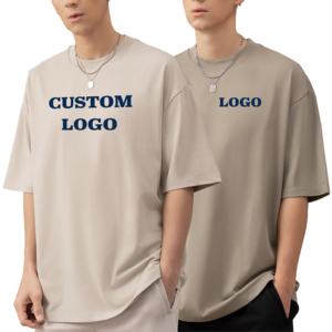 Imprimé de haute qualité fabricant de conception graphique coton 280 300 Gsm goutte épaule blanc hommes t-shirt personnalisé surdimensionné t-shirt - Product Image 1