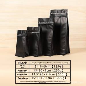 <span class=keywords><strong>ถุง</strong></span>อาหารกระดาษคราฟท์แบบยืนได้พร้อมตัวล็อคซิปและซีลกันน้ำขนาด15X22 + 4ของ HYB - Product Image 5