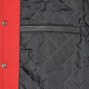 <b>Men's</b> Red Varsity <b>Jacket</b> Solid Color New Top Trending Varsity <b>Jacket</b> For <b>Men</b> Factory Made In Pakistan Varsity <b>Jacket</b> - Product Image 3