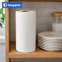 Essuie-tout 2 plis TAD en pure pâte de bois, doux, résistant, absorbant rapidement, respectueux de la peau, pour la maison, la cuisine et l'usage quotidien