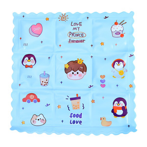 Coussin rafraîchissant Binkai Nine Square Ice Crystal pour siège, idéal pour l'été, pour étudiants et voitures, couleur aléatoire, design PVC dessin animé - Product Image 5