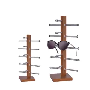 现货厂家直销定制尺寸环保木架台面太阳镜眼镜支架展示架