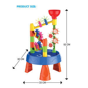 Jouets d'extérieur CPS, table de <span class=keywords><strong>sable</strong></span> pour enfants, jouets d'été, 32 pièces, jeu de plage, table de fête - Product Image 3