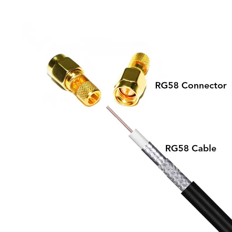 RG58 Koaxialkabel mit SMA RG58 Kabel Anschlüsse