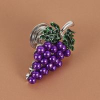Nouveau design Fruit Purple Grapes Poignée de placard Bouton de poignée d'armoire monotrou décoratif