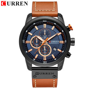 Montre-bracelet pour homme CURREN 8291, mode, luxe, quartz, chronographe, calendrier, bracelet <span class=keywords><strong>en</strong></span> cuir - Product Image 4