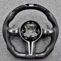 Volant en fibre de carbone personnalisé pour BMW F10 F30 F31 F32 F20 E90 E92 E60 X6 E71 X5 E70 M3 M4 M5 M6 avec LED