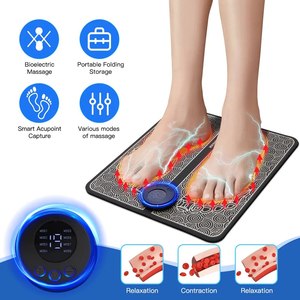 Mini Tapete de Masaje Portátil, Masajeador EMS TENS, Máquina de Acupuntura Recargable con Pantalla LCD para Alivio de Pies, Manos, Piernas y Cuerpo - Product Image 4