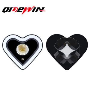 Faro LED para Motocicleta en Forma de Corazón, RGB Blanco y Amarillo, Doble Color, Ojo de Ángel, Halo, IP67 Impermeable, 24V, Universal - Product Image 3