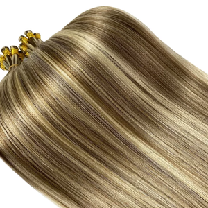 Jasminebeauty 100g Genius Weft Hair Blonde Highlights Double Drawn Hand Tied Genius Weft Human Hair Extensions Europe hair - Product Image 6