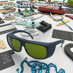 Gafas de Protección para Soldadura Láser Sike Sk2412na OD6+ OD8+ 1064nm 1080nm 1060nm para Máquina de Corte y Grabado de Plástico - Product Image 2