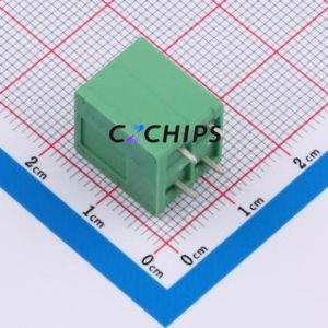 DB241V-5.0-2P-GN Spring Terminal Block Through hole Component (THT),P=5mm Connector 1x2P 5mm Green 2P - Product Image 2
