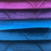 Tissu d'ameublement 100% polyester, velours matelassé, pongé pour housses de coussin