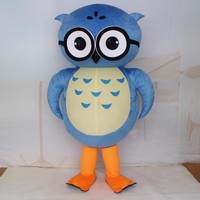 Costume de mascotte hibou amusant, mascotte d'animal de dessin animé pour adultes