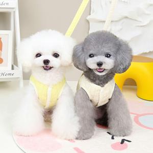 Ropa para Mascotas al por Mayor, Chaleco Grueso de Otoño e Invierno para Perros Teddy, Pomeranian y Perros Pequeños - Correa e Invierno - Product Image 3