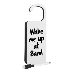 Battery Powered Portable Wireless Magnetic Door Hanger Lamp it Up 2835 SMD LED Night Light with Pen for Hotel Message Board