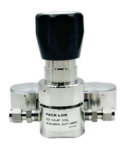 Regolatore di Pressione di Alta Qualità in Acciaio Inox 316, Valvola di Riduzione della Pressione a Flusso Medio 1/4 per Analisi di Gas ad Alta Purezza - Product Image 4