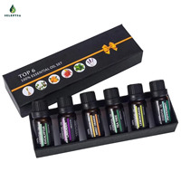 Set Minyak Esensial Alami dengan Lavender, Peppermint, Eucalyptus, dan Mutiara untuk Revitalisasi Kulit dan Aroma Diffuser