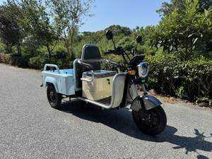 Tricycle électrique pour adultes à 3 roues, double usage, robuste, transport de passagers <span class=keywords><strong>et</strong></span> de marchandises, scooter électrique avec siège pliable - Product Image 5