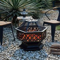 Nouveau design, panier de barbecue multifonctionnel haut de gamme en acier au carbone, foyer moderne